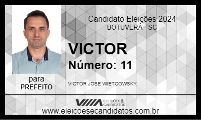 Candidato VICTOR 2024 - BOTUVERÁ - Eleições