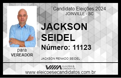 Candidato JACKSON SEIDEL 2024 - JOINVILLE - Eleições