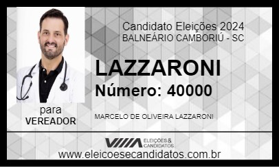 Candidato LAZZARONI 2024 - BALNEÁRIO CAMBORIÚ - Eleições