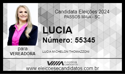 Candidato LUCIA 2024 - PASSOS MAIA - Eleições