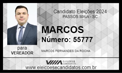 Candidato MARCOS 2024 - PASSOS MAIA - Eleições