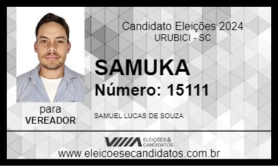 Candidato SAMUKA 2024 - URUBICI - Eleições