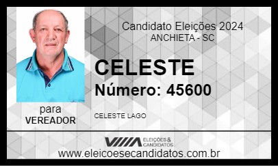 Candidato CELESTE 2024 - ANCHIETA - Eleições