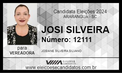 Candidato JOSI SILVEIRA 2024 - ARARANGUÁ - Eleições