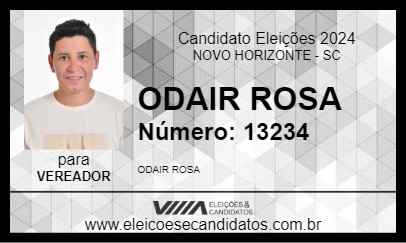 Candidato ODAIR ROSA 2024 - NOVO HORIZONTE - Eleições