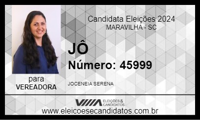 Candidato JÔ 2024 - MARAVILHA - Eleições