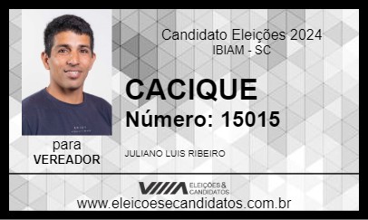 Candidato CACIQUE 2024 - IBIAM - Eleições