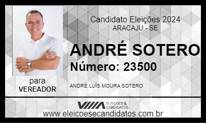 Candidato ANDRÉ SOTERO 2024 - ARACAJU - Eleições