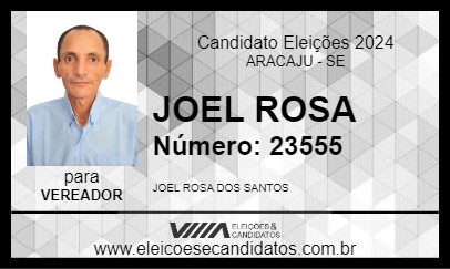 Candidato JOEL ROSA 2024 - ARACAJU - Eleições