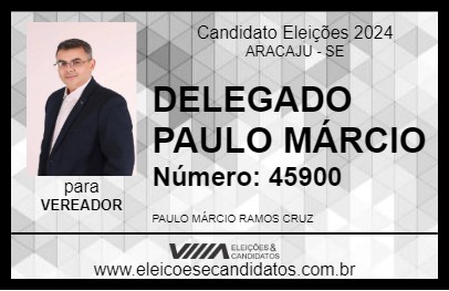 Candidato DELEGADO PAULO MÁRCIO 2024 - ARACAJU - Eleições