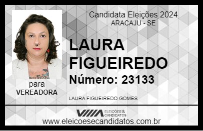 Candidato LAURA FIGUEIREDO 2024 - ARACAJU - Eleições