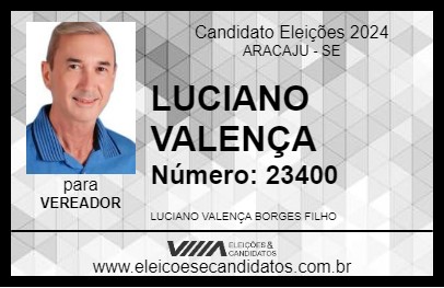 Candidato LUCIANO VALENÇA 2024 - ARACAJU - Eleições