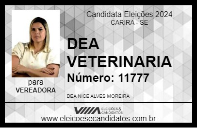 Candidato DEA VETERINARIA 2024 - CARIRA - Eleições