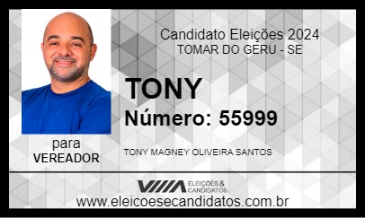 Candidato TONY 2024 - TOMAR DO GERU - Eleições