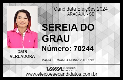 Candidato SEREIA DO GRAU 2024 - ARACAJU - Eleições