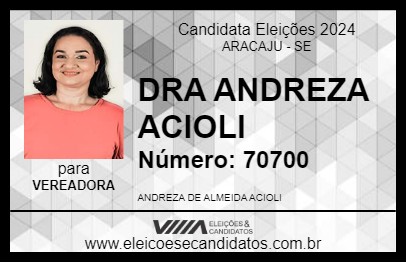 Candidato DRA ANDREZA ACIOLI 2024 - ARACAJU - Eleições