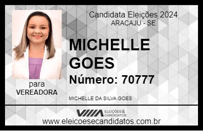 Candidato MICHELLE GOES 2024 - ARACAJU - Eleições