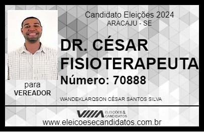 Candidato DR. CÉSAR FISIOTERAPEUTA 2024 - ARACAJU - Eleições