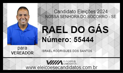 Candidato RAEL DO GÁS 2024 - NOSSA SENHORA DO SOCORRO - Eleições