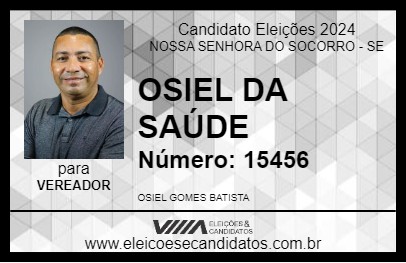 Candidato OSIEL DA SAÚDE 2024 - NOSSA SENHORA DO SOCORRO - Eleições