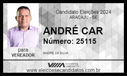 Candidato ANDRÉ CAR 2024 - ARACAJU - Eleições