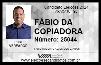 Candidato FÁBIO DA COPIADORA 2024 - ARACAJU - Eleições