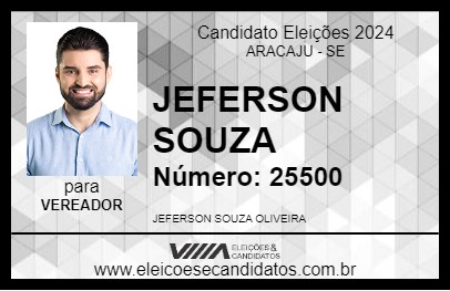 Candidato JEFERSON SOUZA 2024 - ARACAJU - Eleições