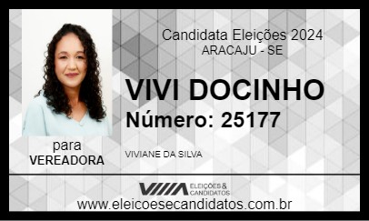 Candidato VIVI DOCINHO 2024 - ARACAJU - Eleições