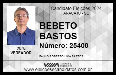 Candidato BEBETO BASTOS 2024 - ARACAJU - Eleições