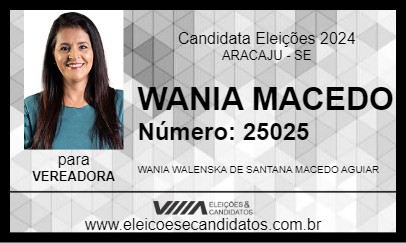 Candidato WANIA MACEDO 2024 - ARACAJU - Eleições