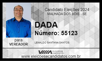 Candidato DADA 2024 - MALHADA DOS BOIS - Eleições