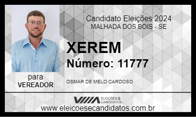 Candidato XEREM 2024 - MALHADA DOS BOIS - Eleições