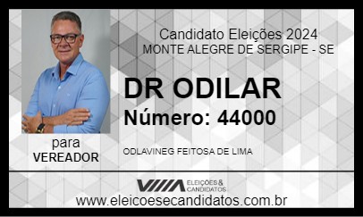 Candidato DR ODILAR 2024 - MONTE ALEGRE DE SERGIPE - Eleições