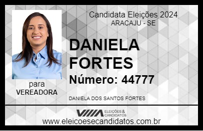 Candidato DANIELA FORTES 2024 - ARACAJU - Eleições