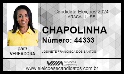 Candidato CHAPOLINHA 2024 - ARACAJU - Eleições