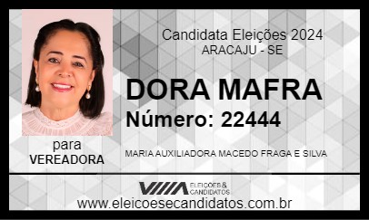 Candidato DORA MAFRA 2024 - ARACAJU - Eleições