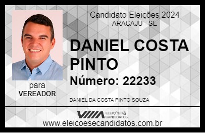 Candidato DANIEL COSTA PINTO 2024 - ARACAJU - Eleições