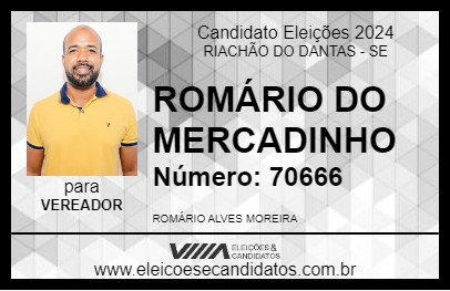 Candidato ROMÁRIO 2024 - RIACHÃO DO DANTAS - Eleições