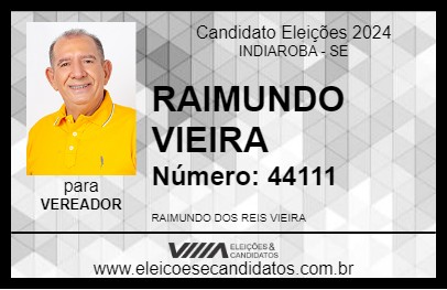 Candidato RAIMUNDO VIEIRA 2024 - INDIAROBA - Eleições