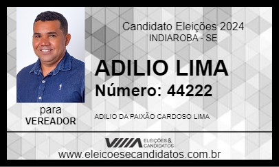 Candidato ADILIO LIMA 2024 - INDIAROBA - Eleições