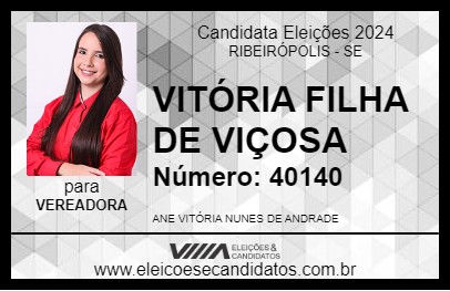 Candidato VITÓRIA DE VIÇOSA 2024 - RIBEIRÓPOLIS - Eleições