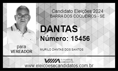 Candidato DANTAS 2024 - BARRA DOS COQUEIROS - Eleições