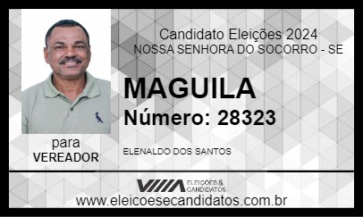 Candidato MAGUILA 2024 - NOSSA SENHORA DO SOCORRO - Eleições