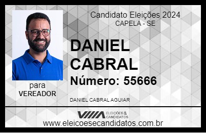 Candidato DANIEL CABRAL 2024 - CAPELA - Eleições