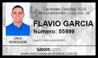 Candidato FLAVIO GARCIA 2024 - NOSSA SENHORA DA GLÓRIA - Eleições