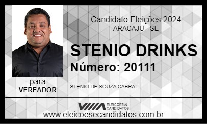 Candidato STENIO DRINKS 2024 - ARACAJU - Eleições