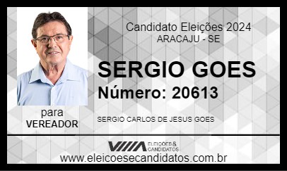 Candidato SERGIO GOES 2024 - ARACAJU - Eleições