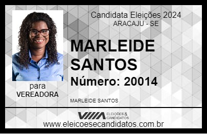 Candidato MARLEIDE SANTOS 2024 - ARACAJU - Eleições