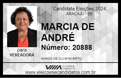 Candidato MARCIA DE ANDRÉ 2024 - ARACAJU - Eleições