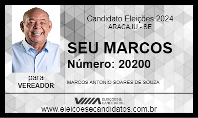 Candidato SEU MARCOS 2024 - ARACAJU - Eleições